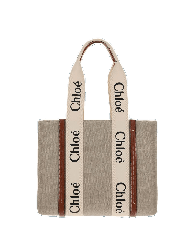 Chloé Beige Linen Handbag Glam Steals