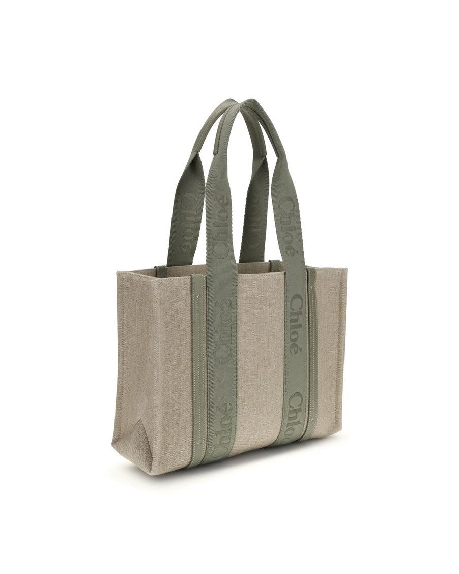 Chloé Beige Linen Shoulder Bag Glam Steals