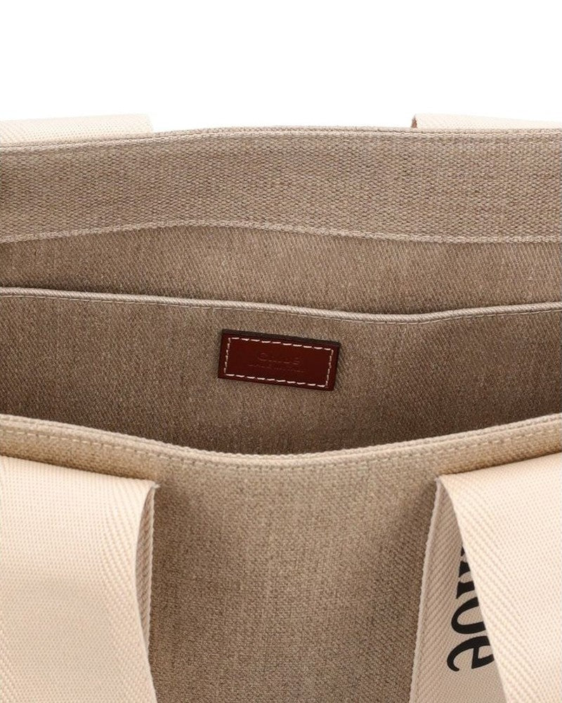 Chloé Beige Linen Tote Bag Glam Steals