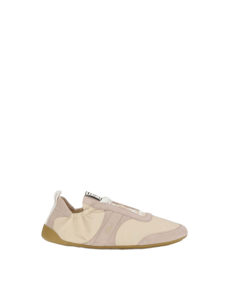 Chloé Beige Nylon Athletic Sneakers Glam Steals