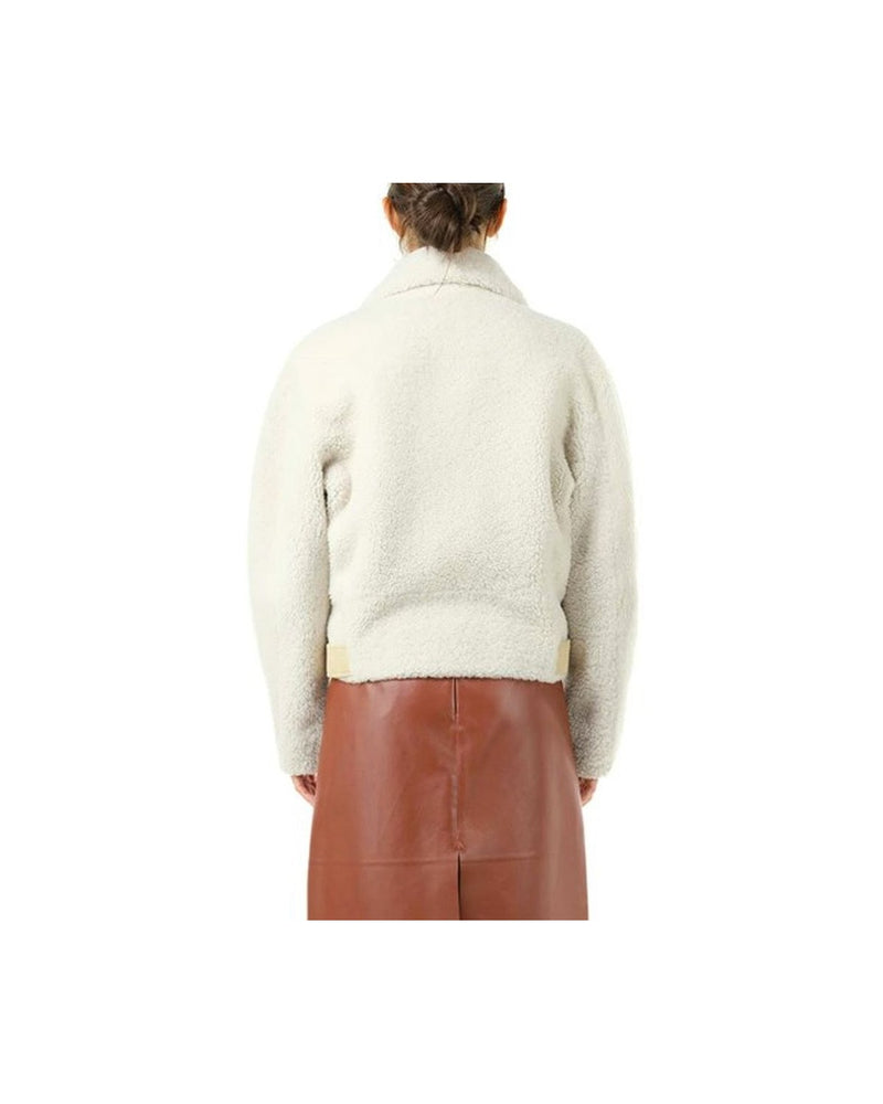 Chloé Beige Polyester Biker Jacket Glam Steals