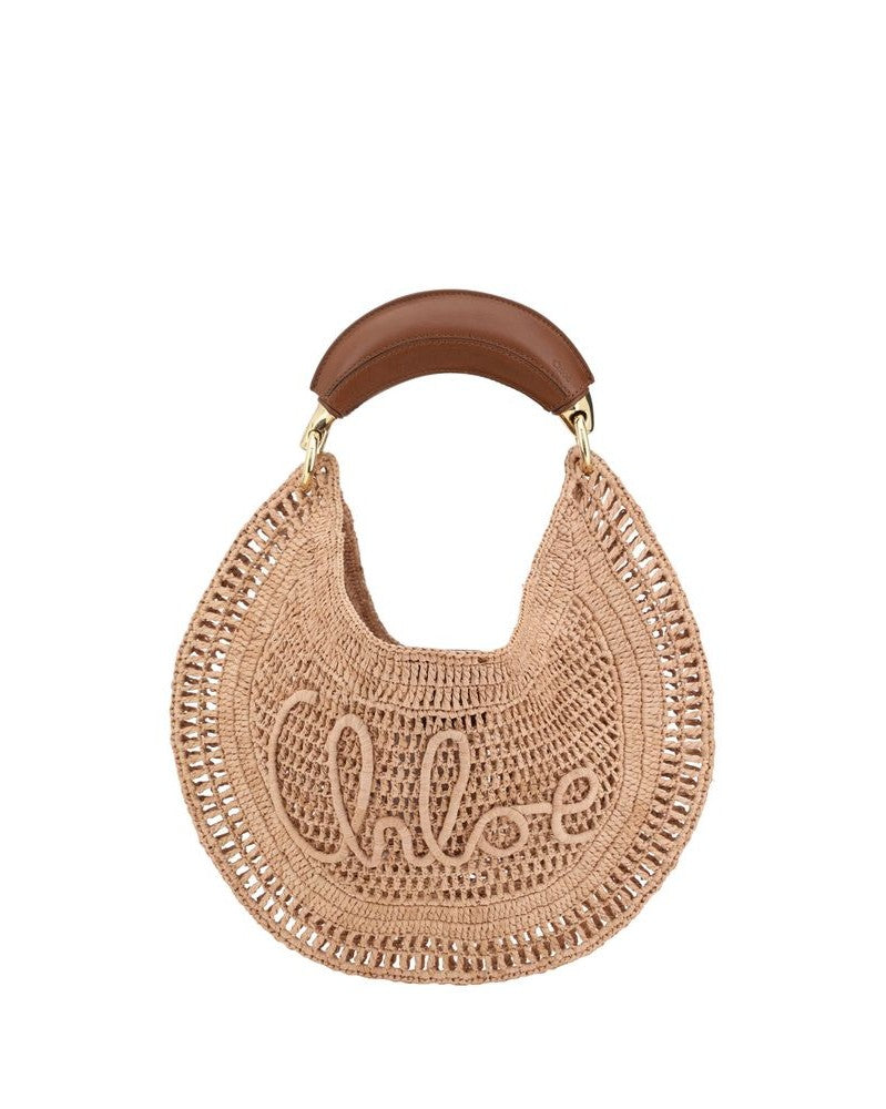 Chloé Beige Raffia Shoulder Bag Glam Steals