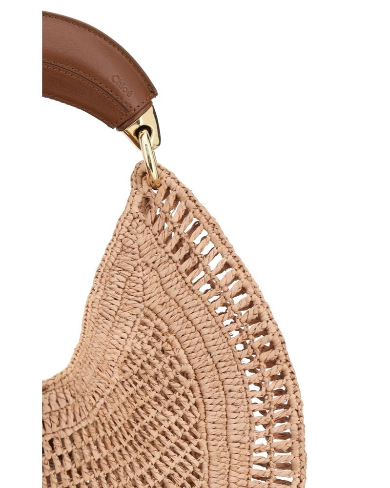 Chloé Beige Raffia Shoulder Bag Glam Steals