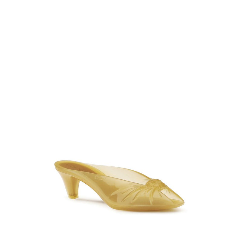 Chloé Beige Rubber Mules Glam Steals