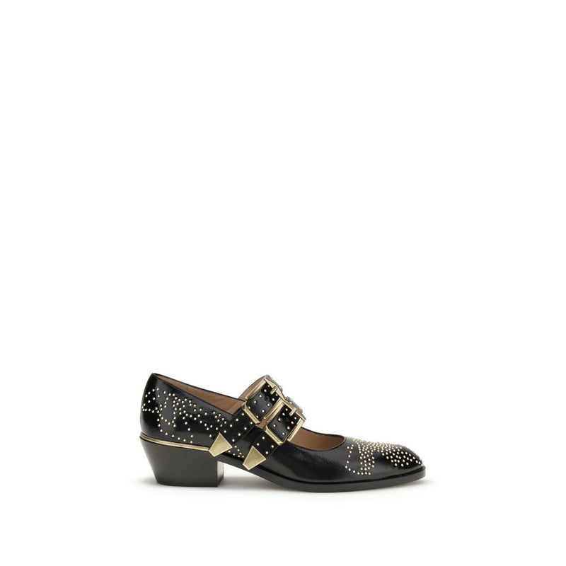 Chloé Black Calf Leather Bos Taurus Ballet Flats Glam Steals