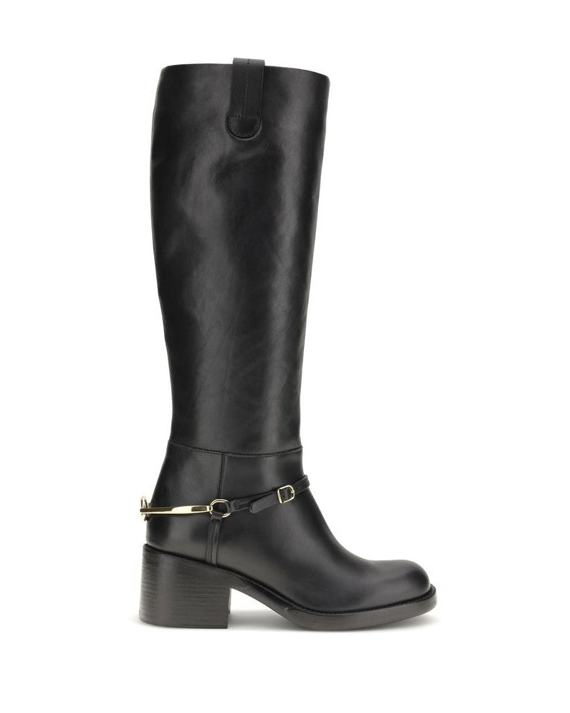 Chloé Black Calf Leather Bos Taurus Lace Up Boots Glam Steals