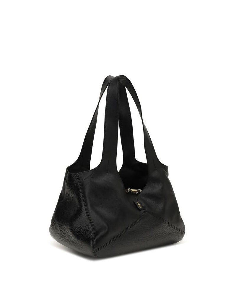 Chloé Black Calf Leather Bos Taurus Shoulder Bag Glam Steals