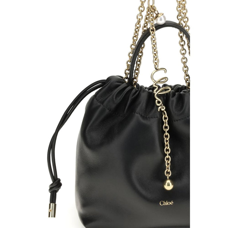 Chloé Black Calf Leather Bos Taurus Shoulder Bag Glam Steals