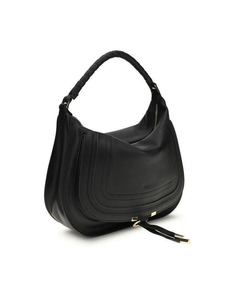 Chloé Black Calf Leather Bos Taurus Shoulder Bag Glam Steals