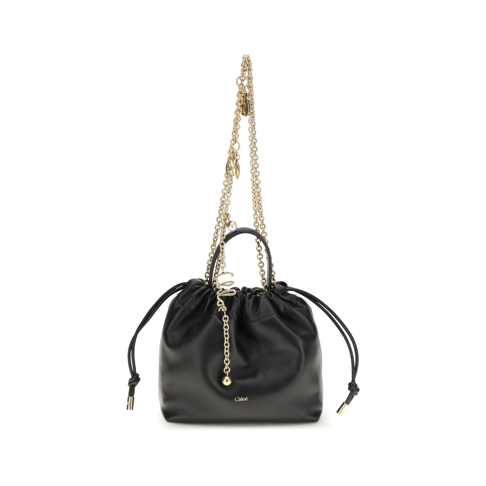 Chloé Black Calf Leather Bos Taurus Shoulder Bag Glam Steals