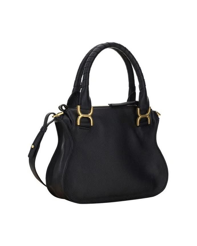 Chloé Black Calf Leather Bos Taurus Shoulder Bag 