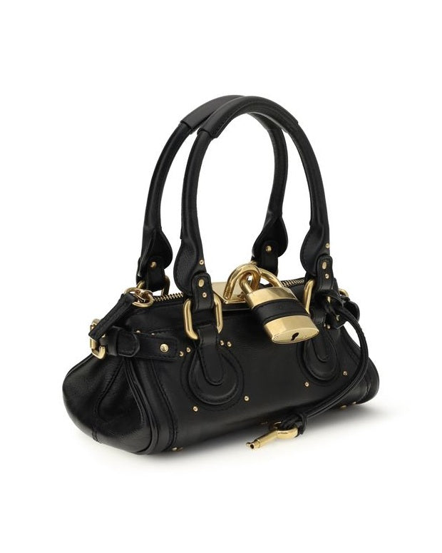 Chloé Black Calf Leather Bos Taurus Shoulder Bag Glam Steals
