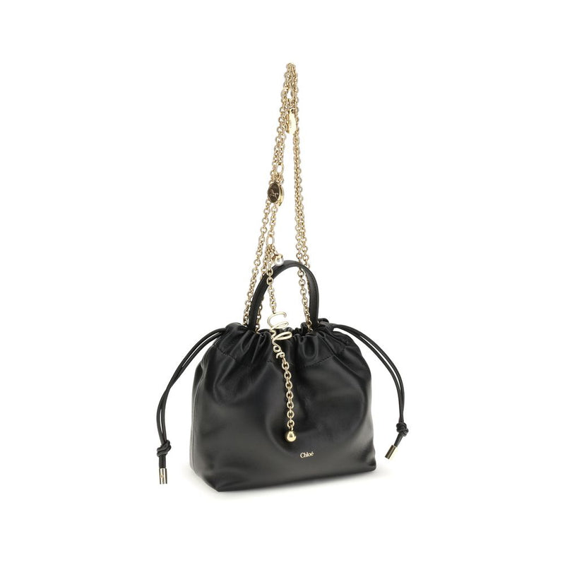 Chloé Black Calf Leather Bos Taurus Shoulder Bag Glam Steals