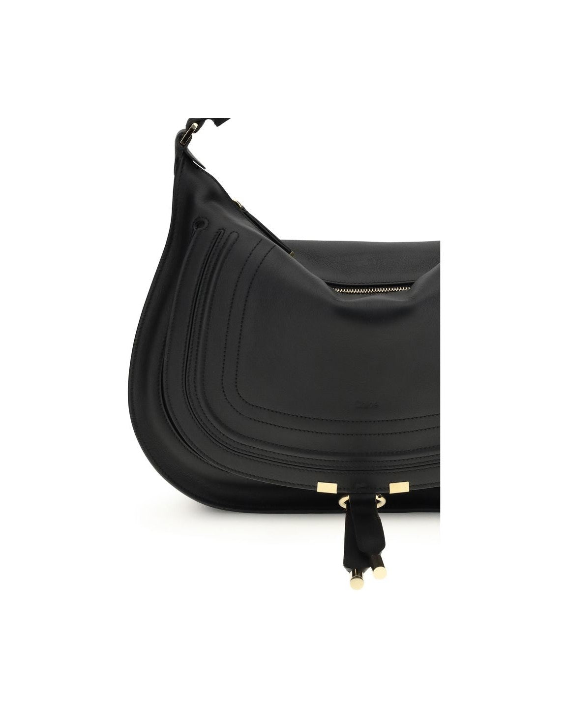 Chloé Black Calf Leather Bos Taurus Shoulder Bag Glam Steals