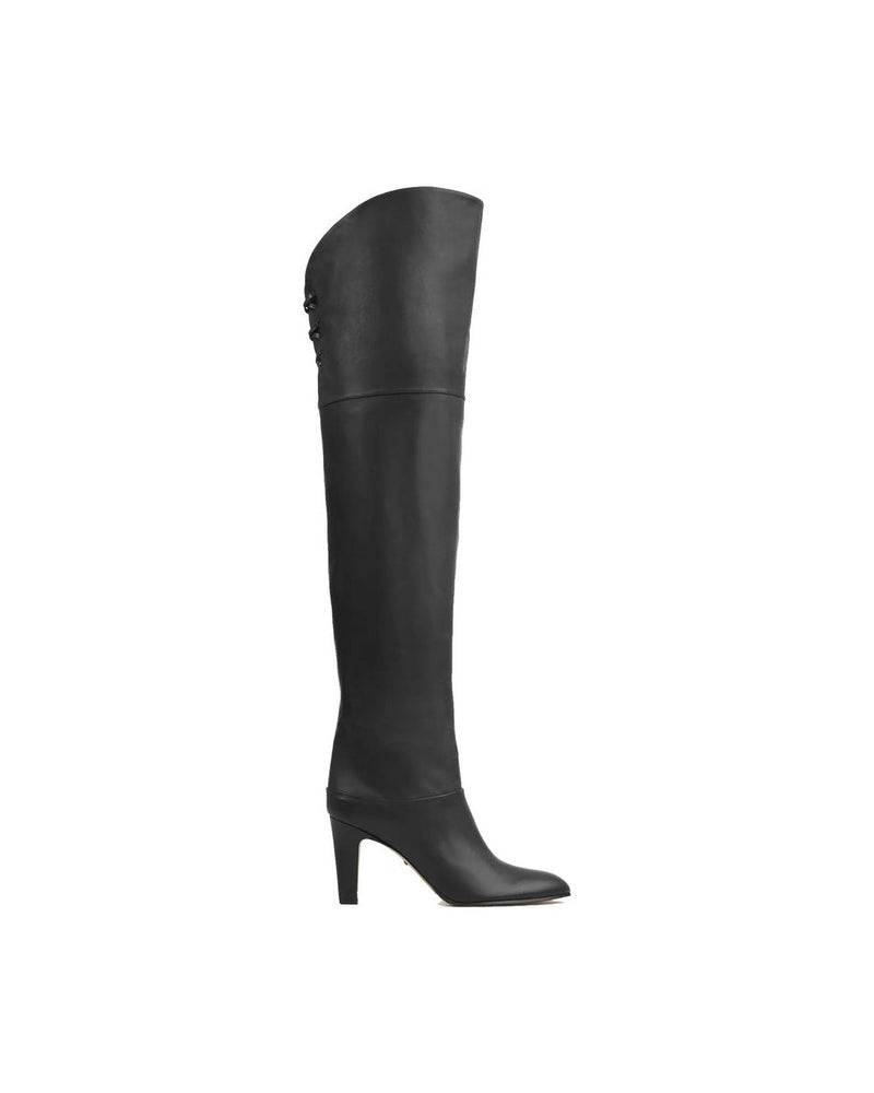Chloé Black Calfskin Over The Knee Glam Steals