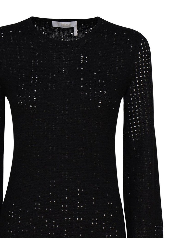 Chloé Black Cashmere Casual Dress Glam Steals