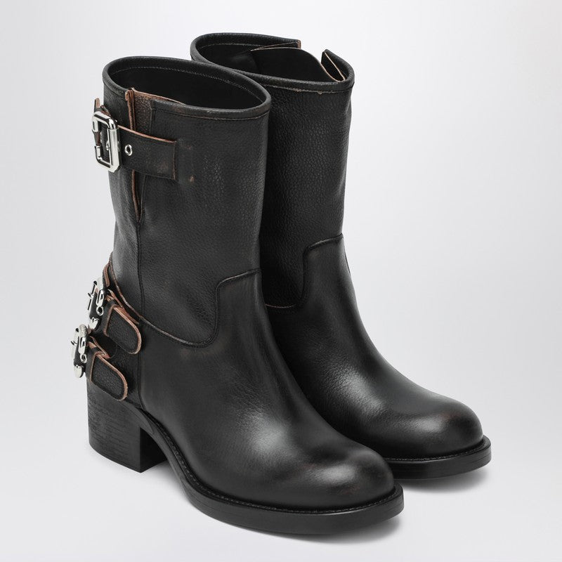 Chloé Black Dakota Biker Style Boots Glam Steals