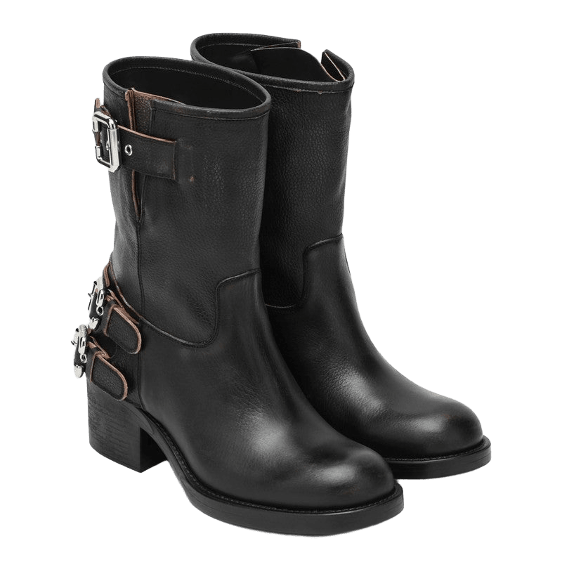 Chloé Black Dakota Biker Style Boots Glam Steals