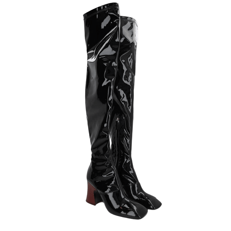 Chloé Black Janis Over The Knee Boots Glam Steals
