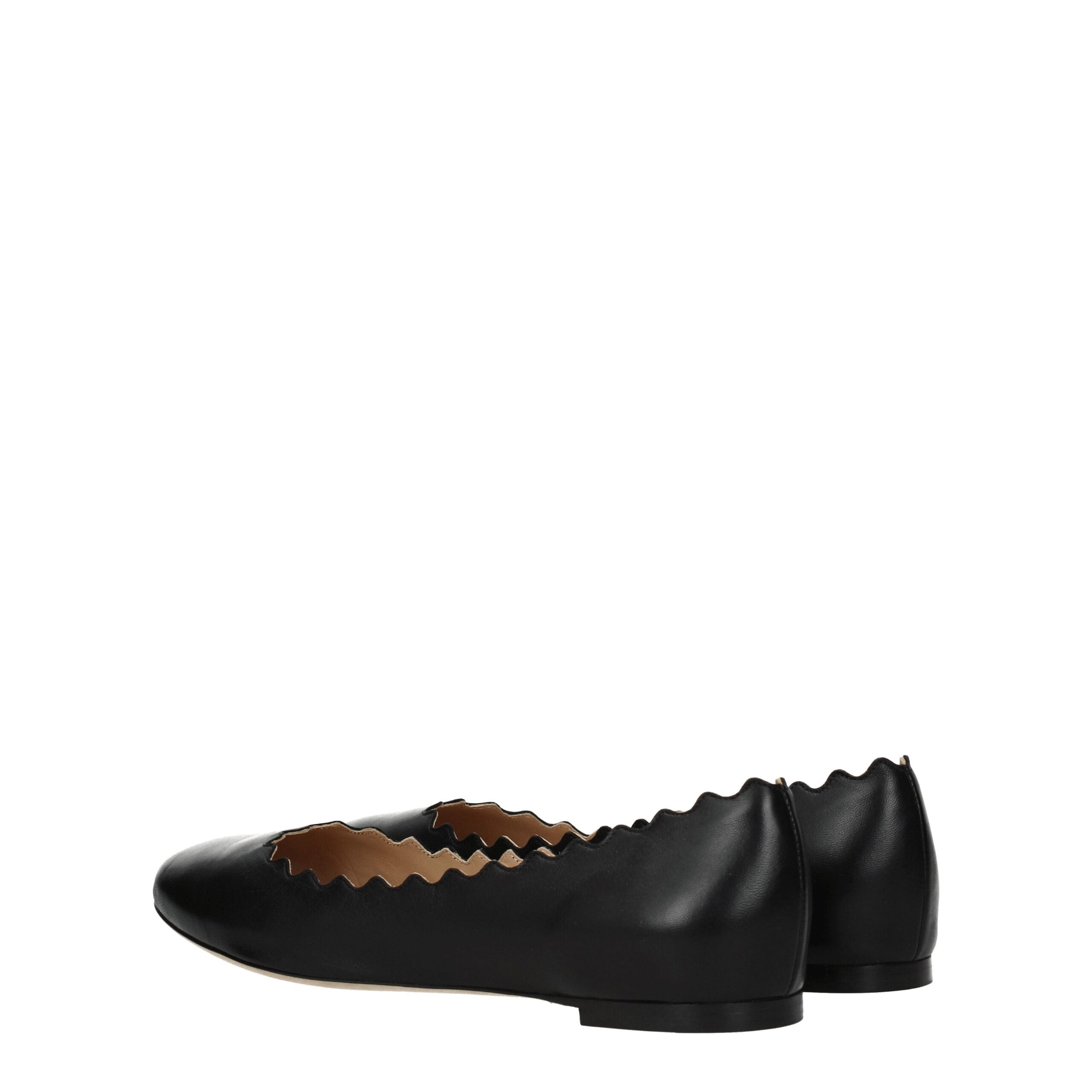 Chloé Black Leather Ballet Flats Glam Steals