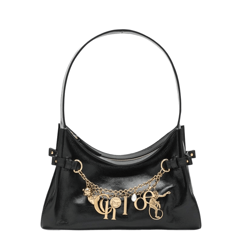 Chloé Black Leather Charms Hobo Bag Glam Steals