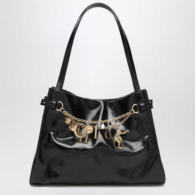 Chloé Black Leather Charms Shoulder Bag Glam Steals