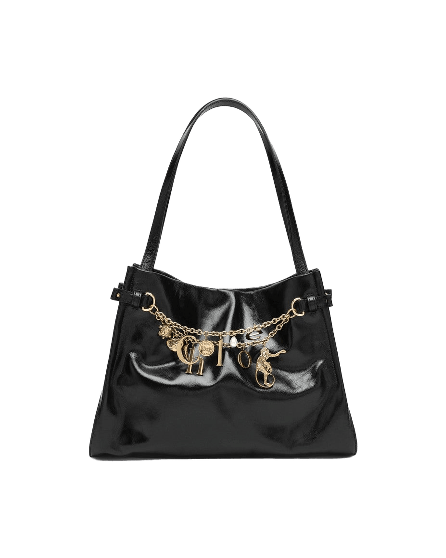 Chloé Black Leather Charms Shoulder Bag Glam Steals