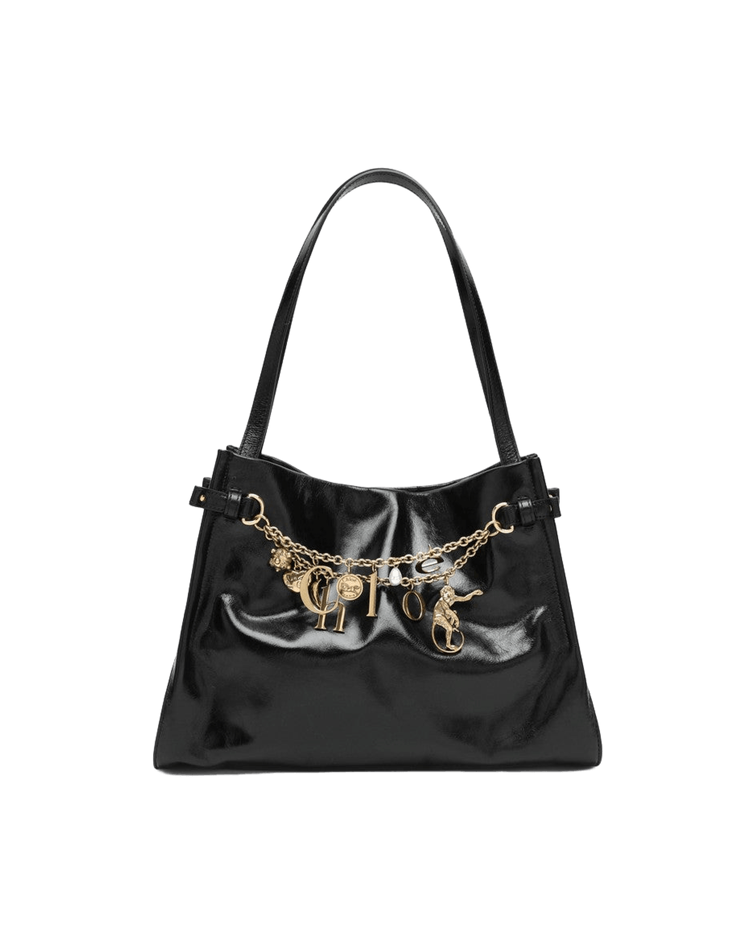 Chloé Black Leather Charms Shoulder Bag Glam Steals