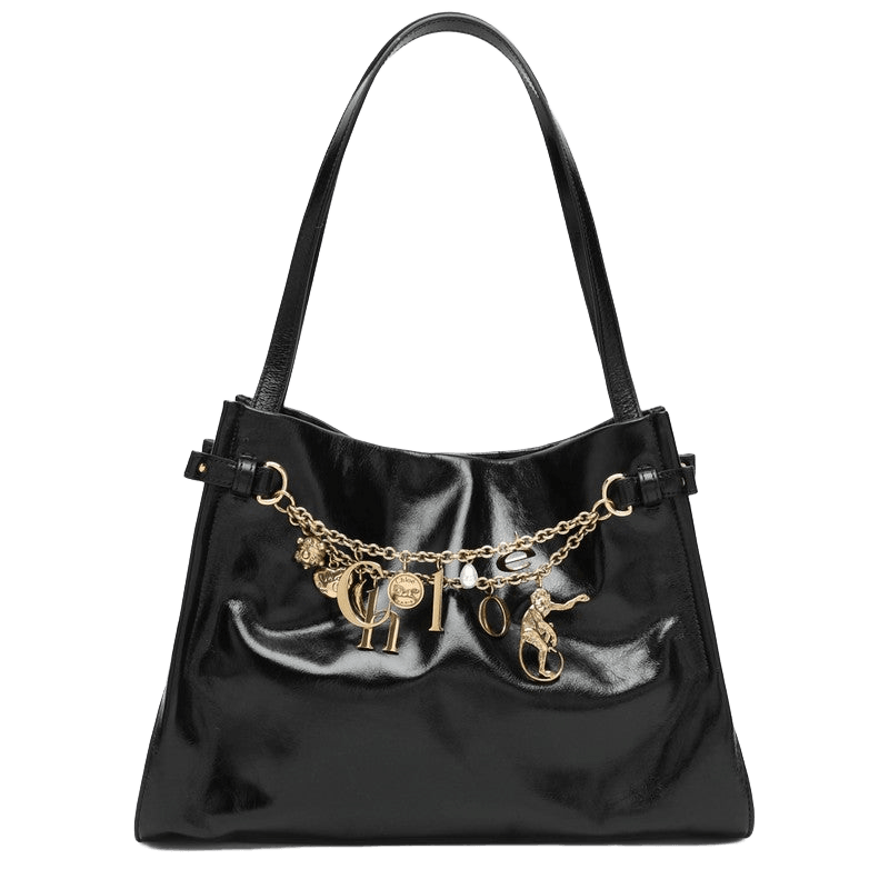 Chloé Black Leather Charms Shoulder Bag Glam Steals