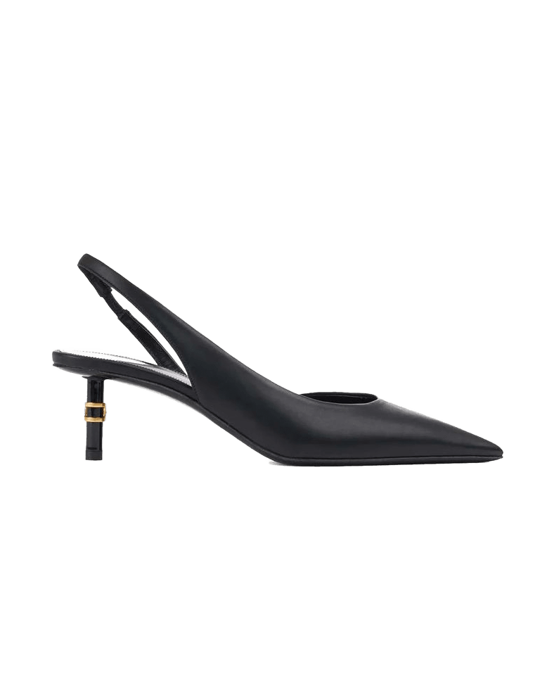 Chloé Black Leather Heels Glam Steals