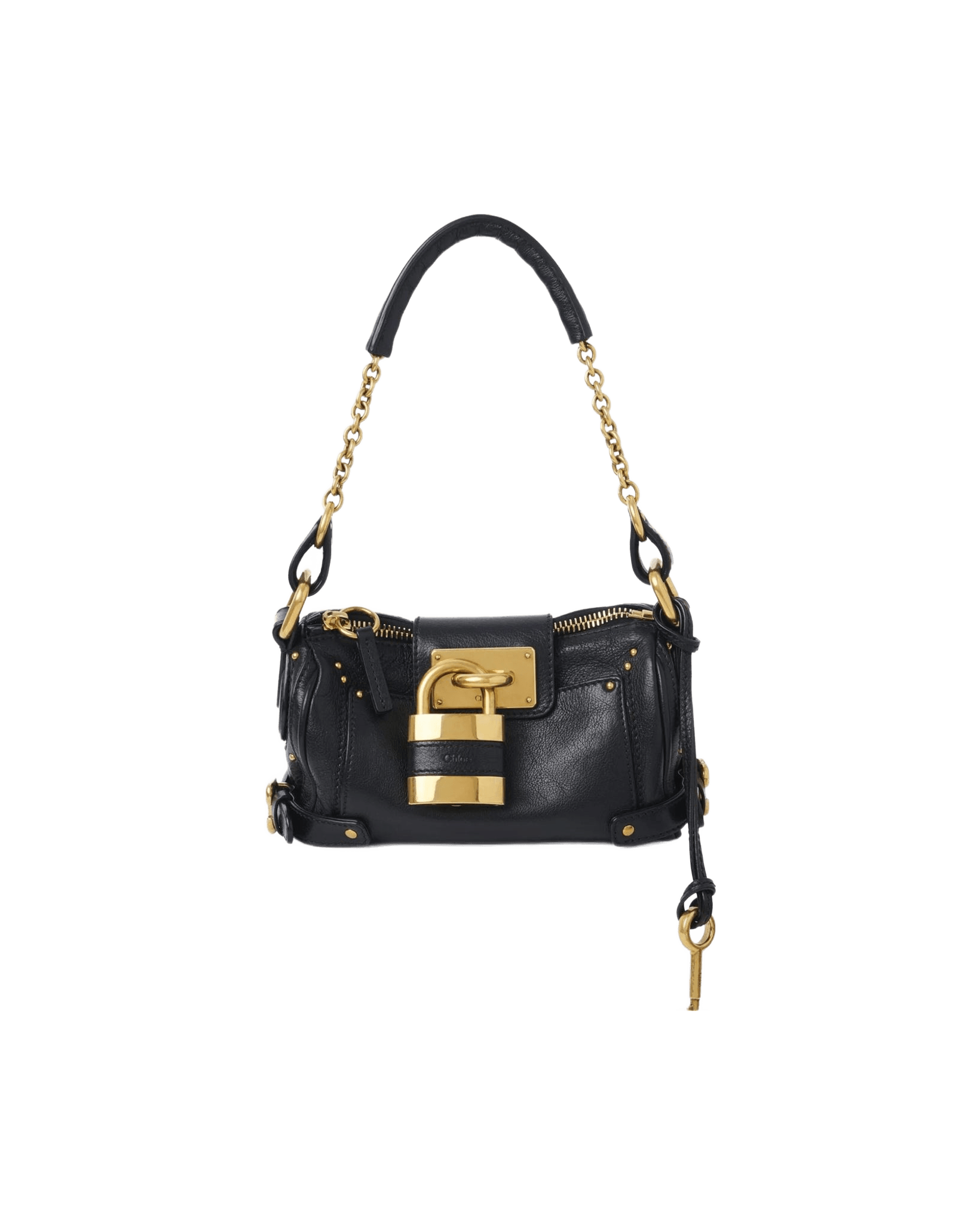 Chloé Black Leather Paddington Shoulder Bag Glam Steals