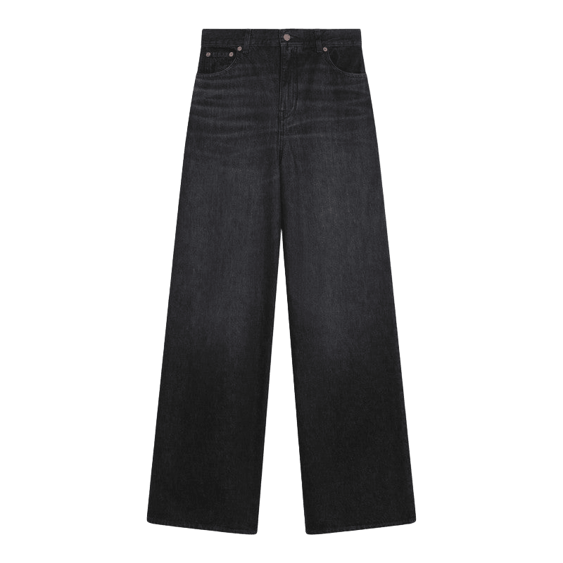 Chloé Black Loose Washed Jeans Glam Steals
