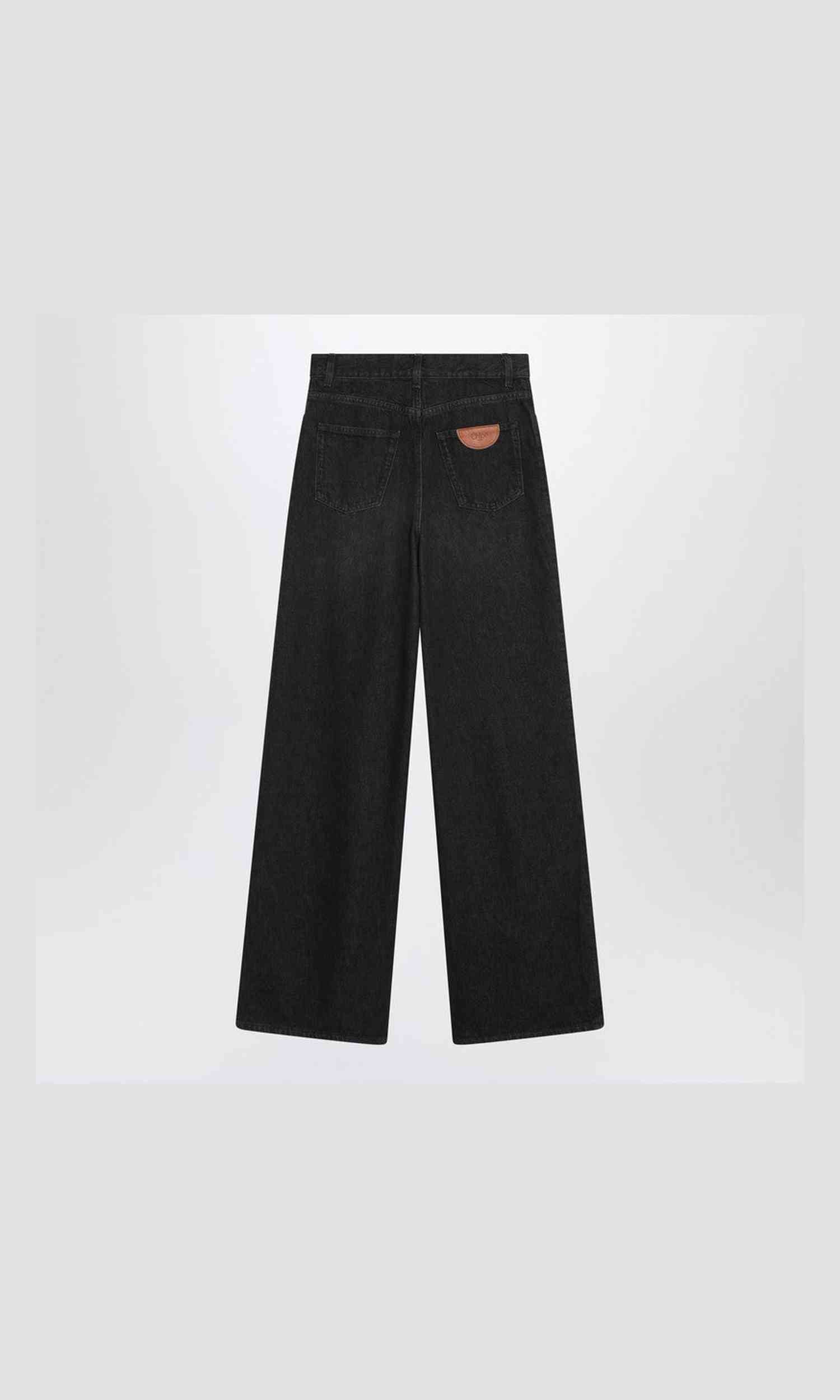 Chloé Black Loose Washed Jeans Glam Steals