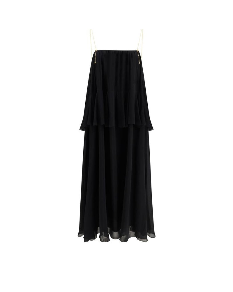 Chloé Black Silk Casual Dress Glam Steals