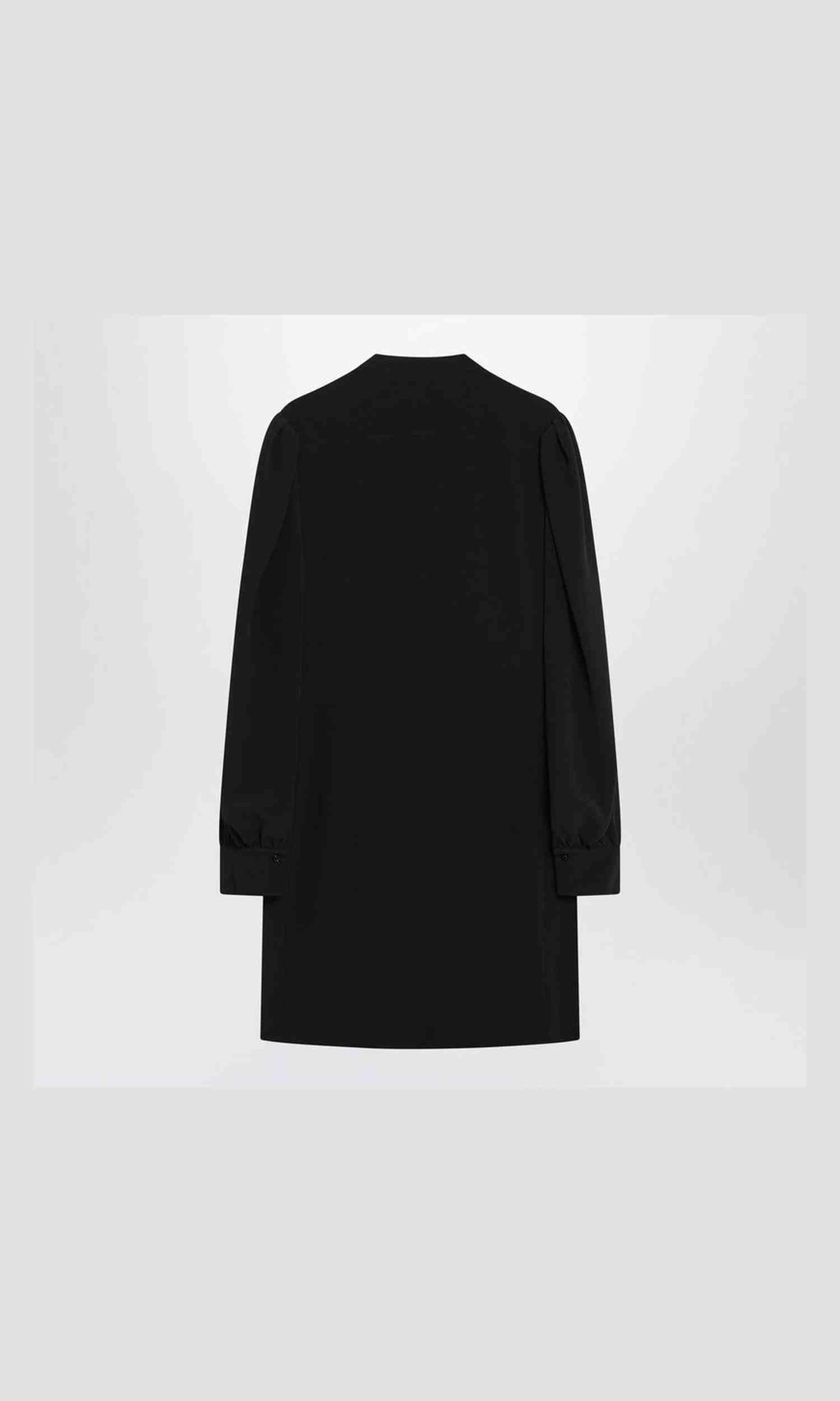 Chloé Black Silk Ruffled Dress in Blend Glam Steals