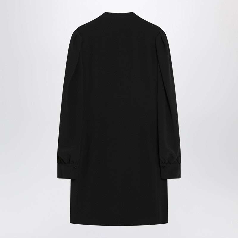 Chloé Black Silk Ruffled Dress in Blend Glam Steals
