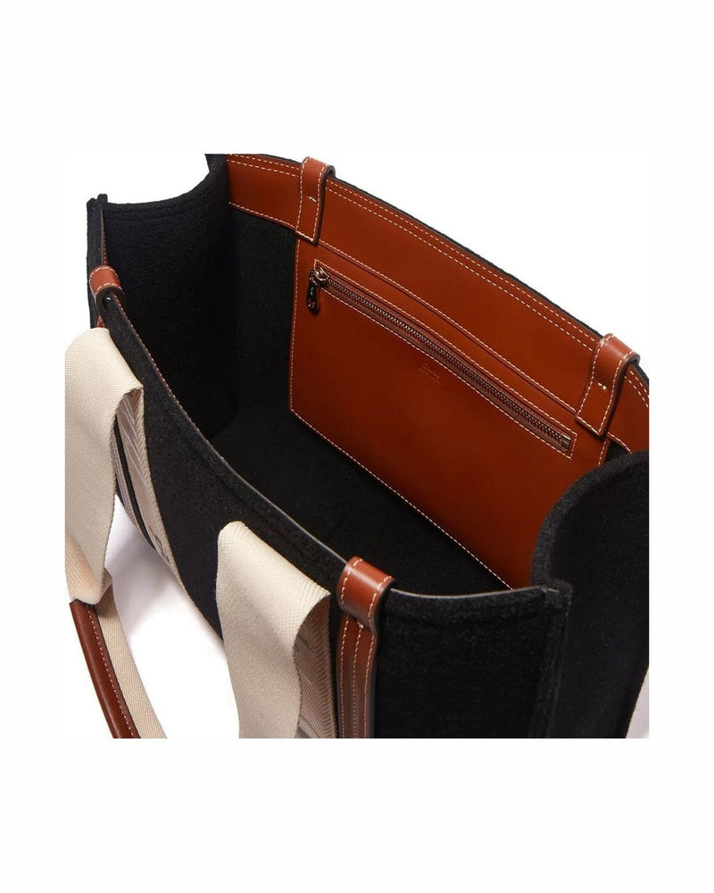 Chloé Black Wool Tote Bag Glam Steals