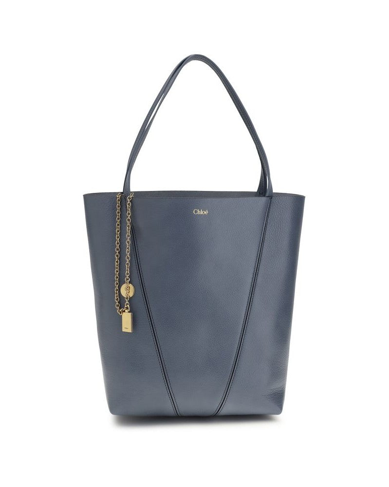 Chloé Blue Calf Leather Bos Taurus Shoulder Bag Glam Steals