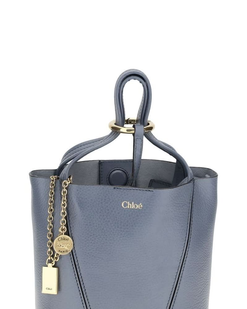 Chloé Blue Calf Leather Bos Taurus Shoulder Bag Glam Steals