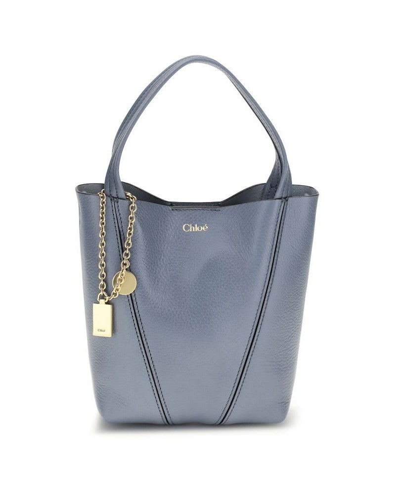 Chloé Blue Calf Leather Bos Taurus Shoulder Bag Glam Steals