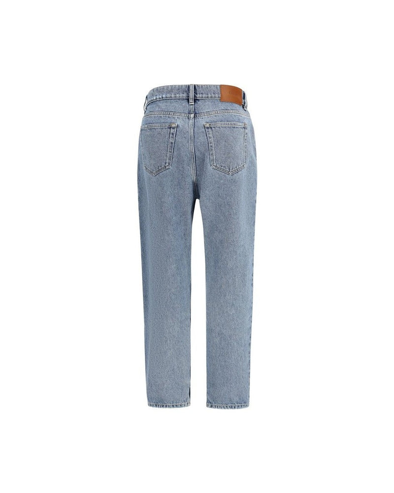 Chloé Blue Cotton Tapered Jeans Glam Steals