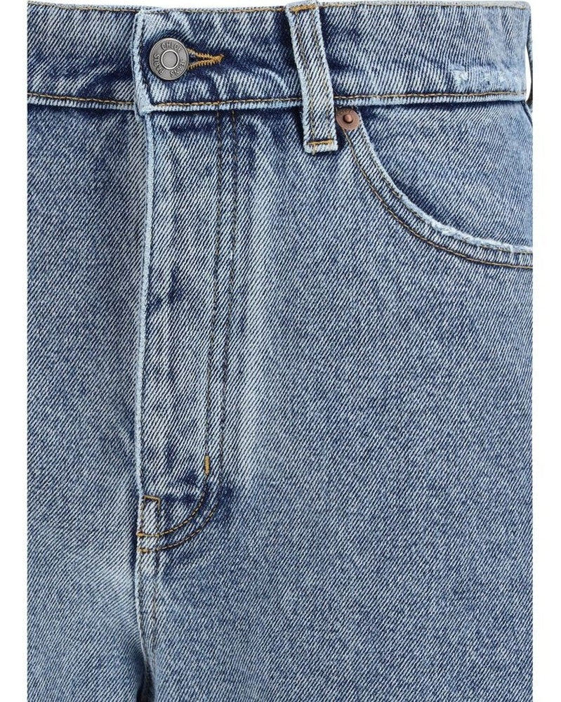 Chloé Blue Cotton Tapered Jeans Glam Steals