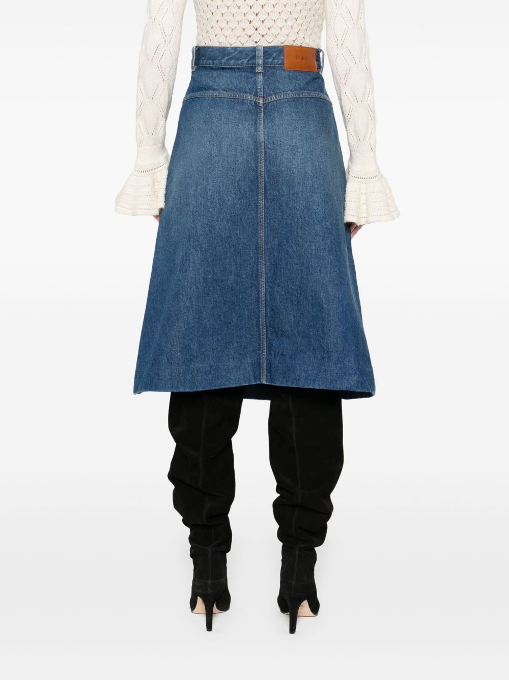 Chloé Blue Skirt Glam Steals