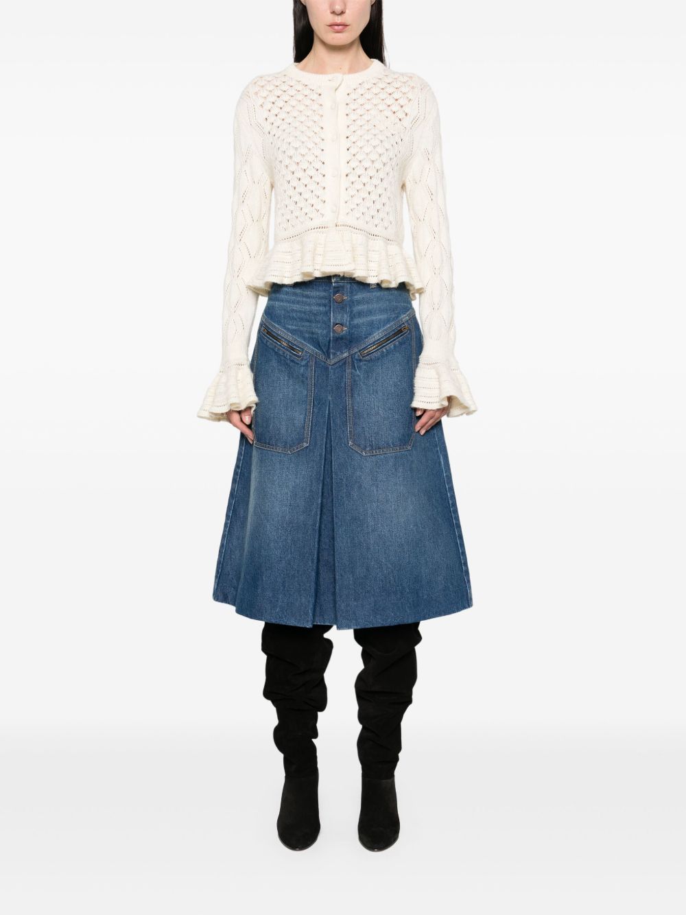 Chloé Blue Skirt Glam Steals