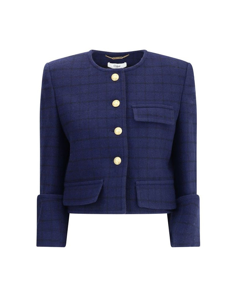 Chloé Blue Wool Coat Glam Steals