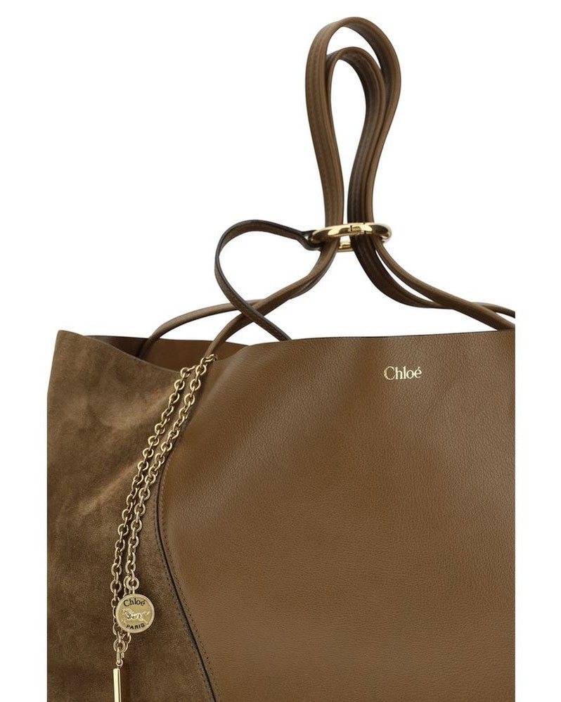 Chloé Brown Calf Leather Bos Taurus Shoulder Bag 