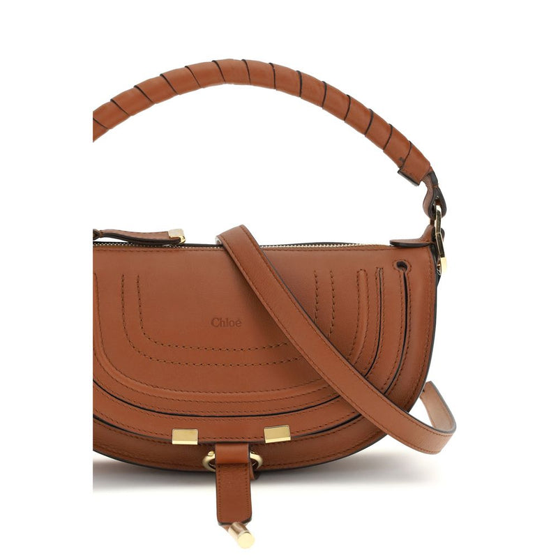 Chloé Brown Calf Leather Bos Taurus Shoulder Bag Glam Steals