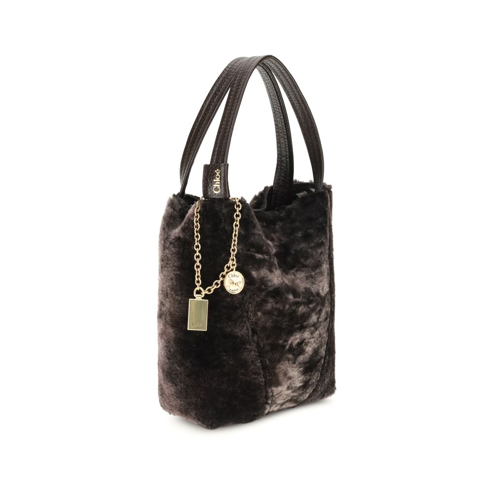 Chloé Brown Fur Shoulder Bag Glam Steals