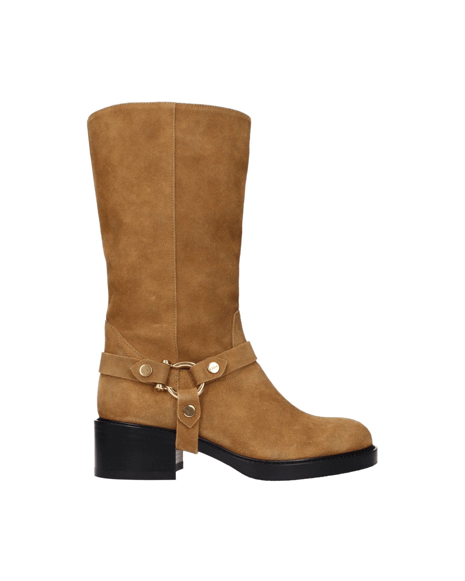 Chloé Brown Leather Ankle Boots