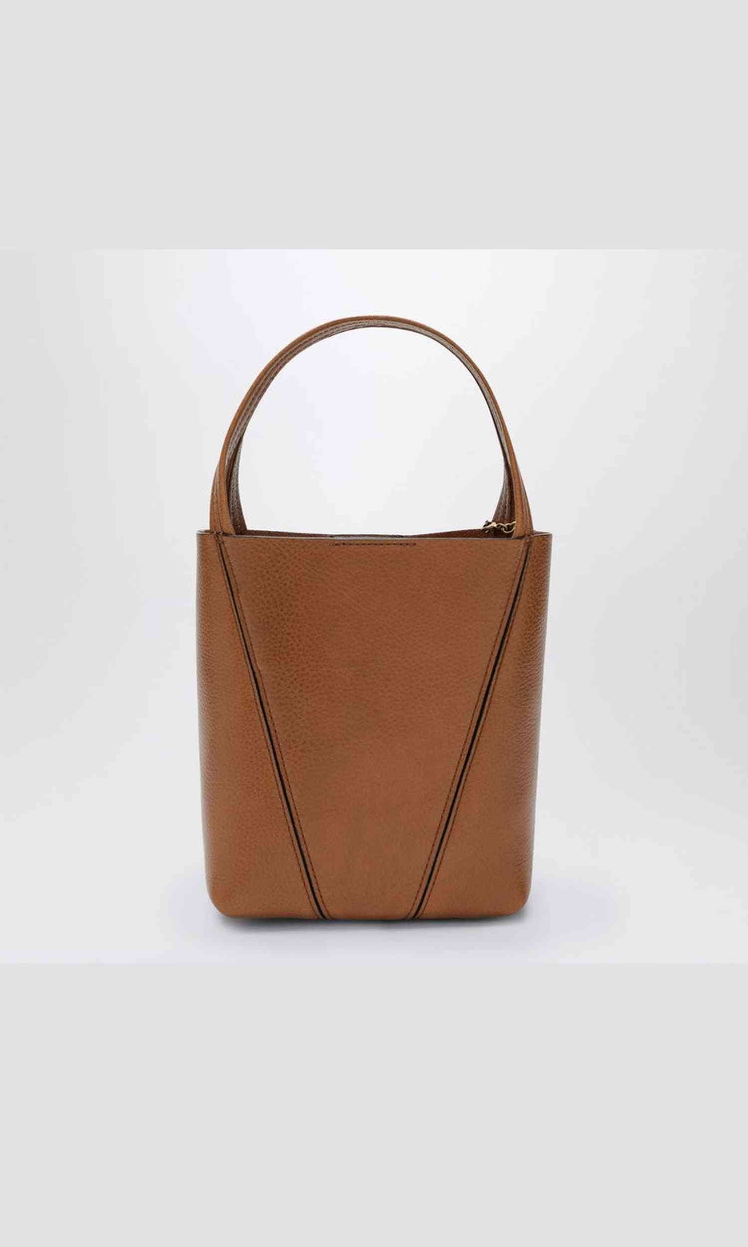 Chloé Brown Leather Small Spin Tote Bag Glam Steals